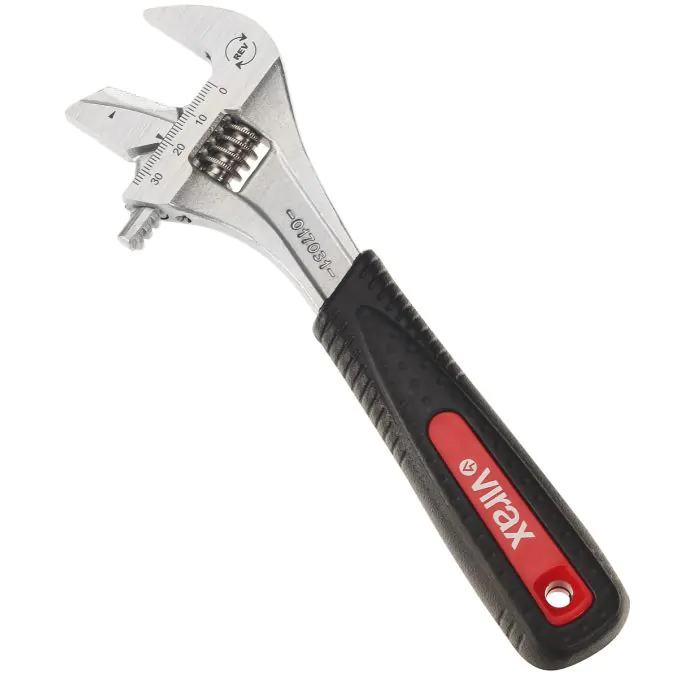 0170 : Adjustable wrench with reversible jaw